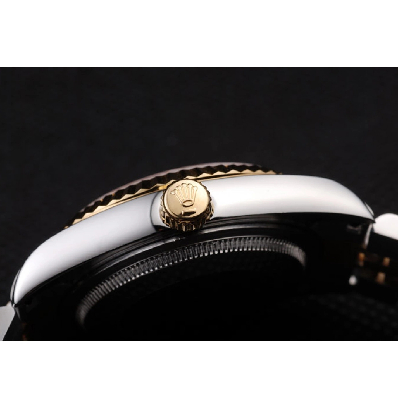 Aaa replica watch Tone Dial PlatedGold Stainless Rolex 18k Two DateJust Steel Gold 0607